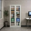 Korbin 2-Door Glass Door Metal Cabinet