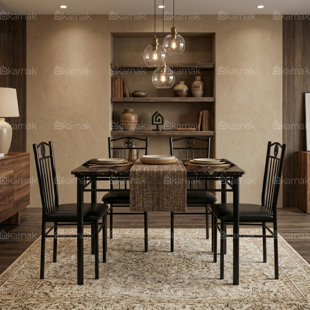 Sorrell Marble Dining Table Set
