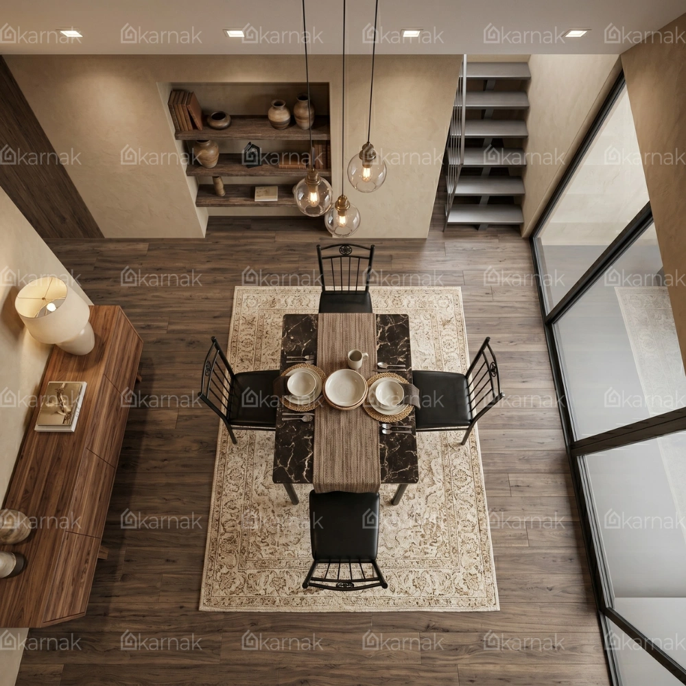 Sorrell Marble Dining Table Set