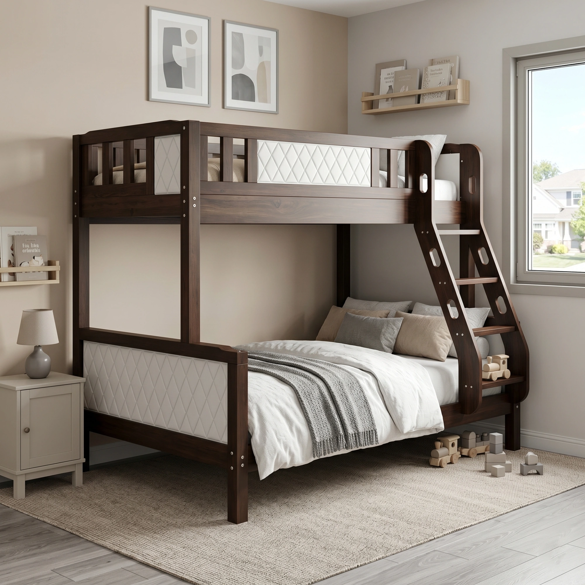 Noirvex Wooden Bunk Bed