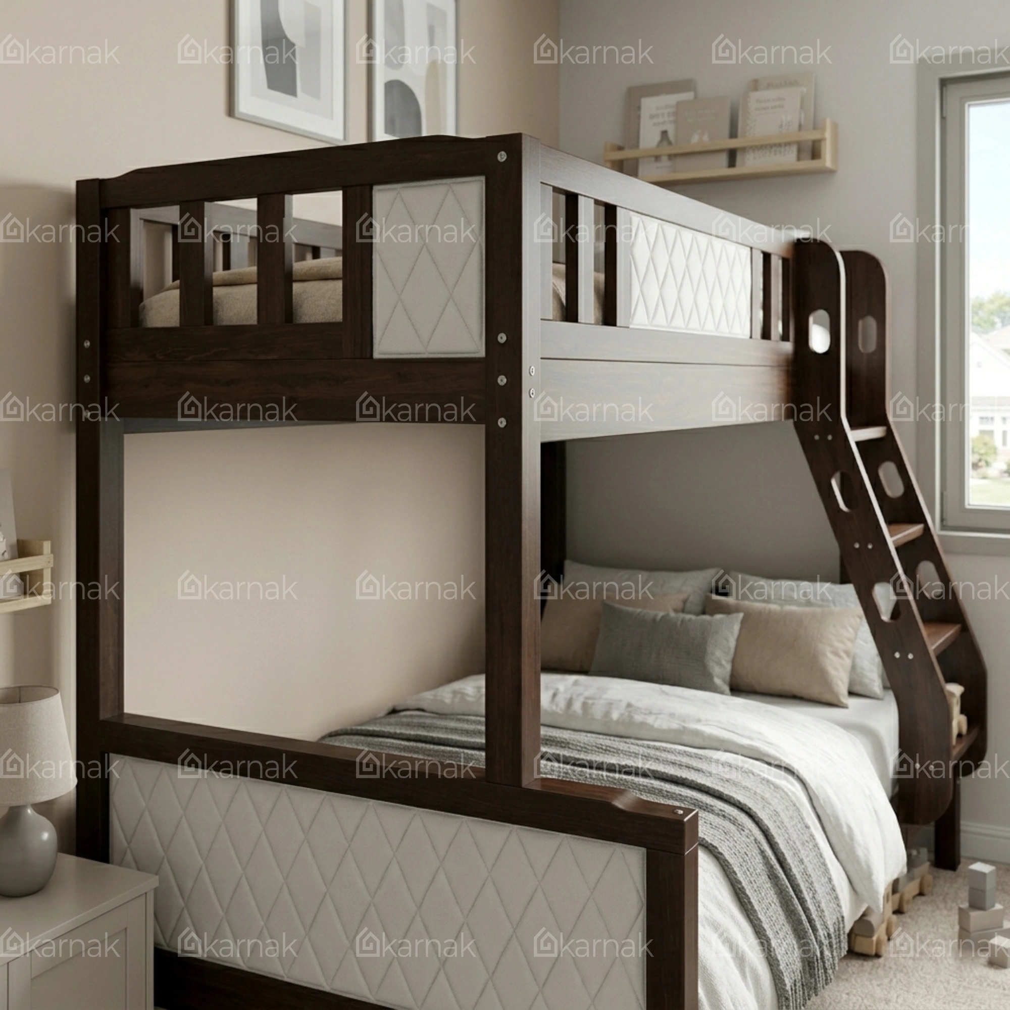 Noirvex Wooden Bunk Bed