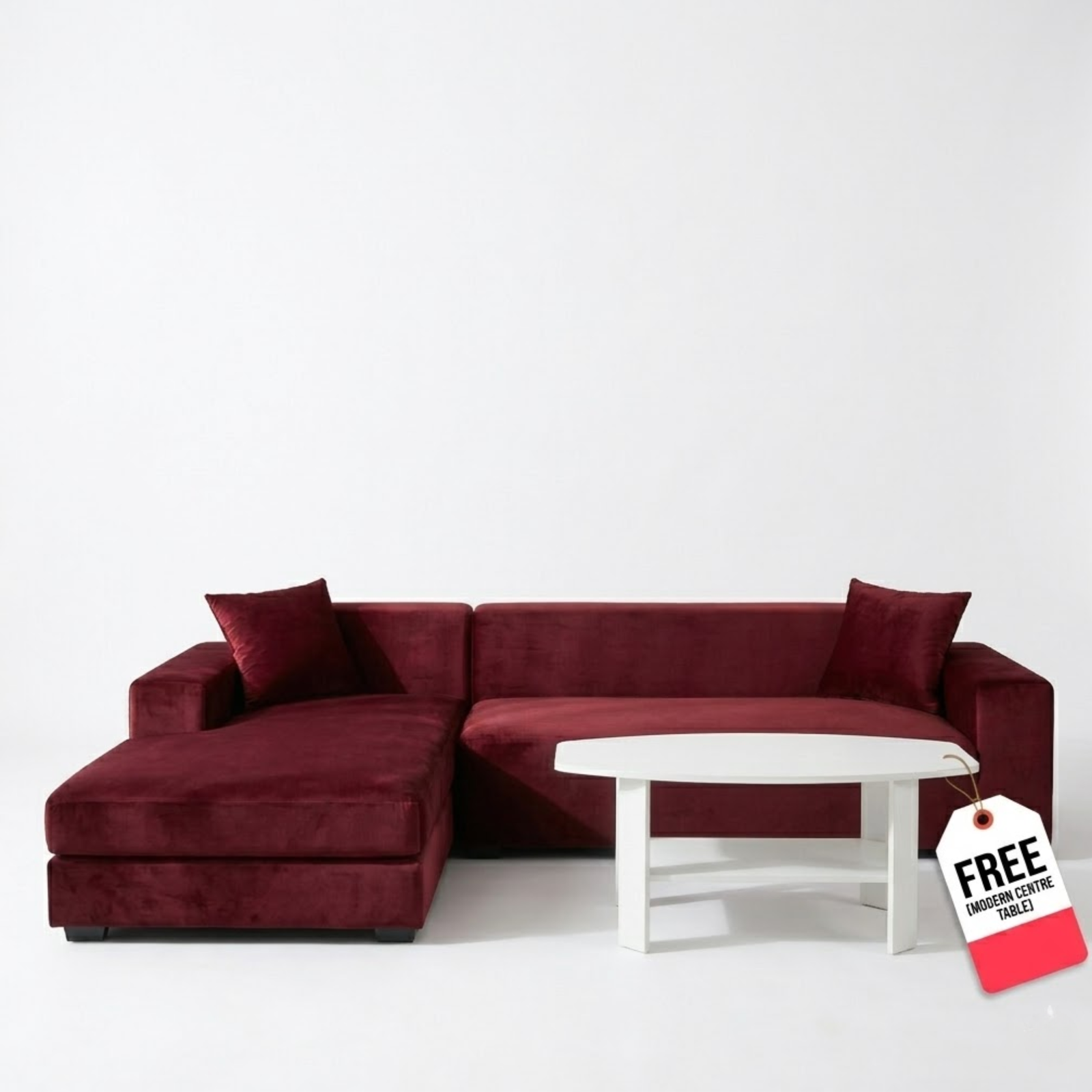 Modern Sectional Sofa with Free Coffee Table