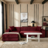 Modern Sectional Sofa with Free Coffee Table