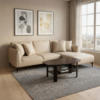 Modern Corner Sofa with Free Coffee Table