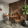 Savoy Wooden Steel Dining Table Set