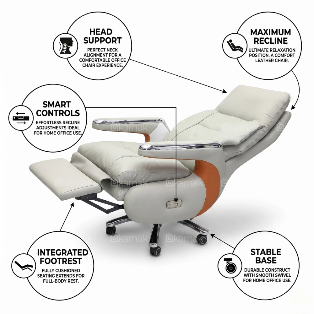 Malaya Electric Boss Chair with Footrest