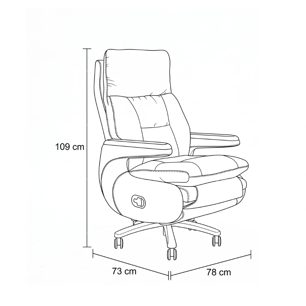 Malaya Electric Boss Chair with Footrest