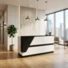 Elitenest Reception Table with Mobile Pedestal Drawers