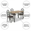 Kalene Marble Dining Table Set