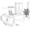 Saydel L Shaped Executive Desk with Drawers