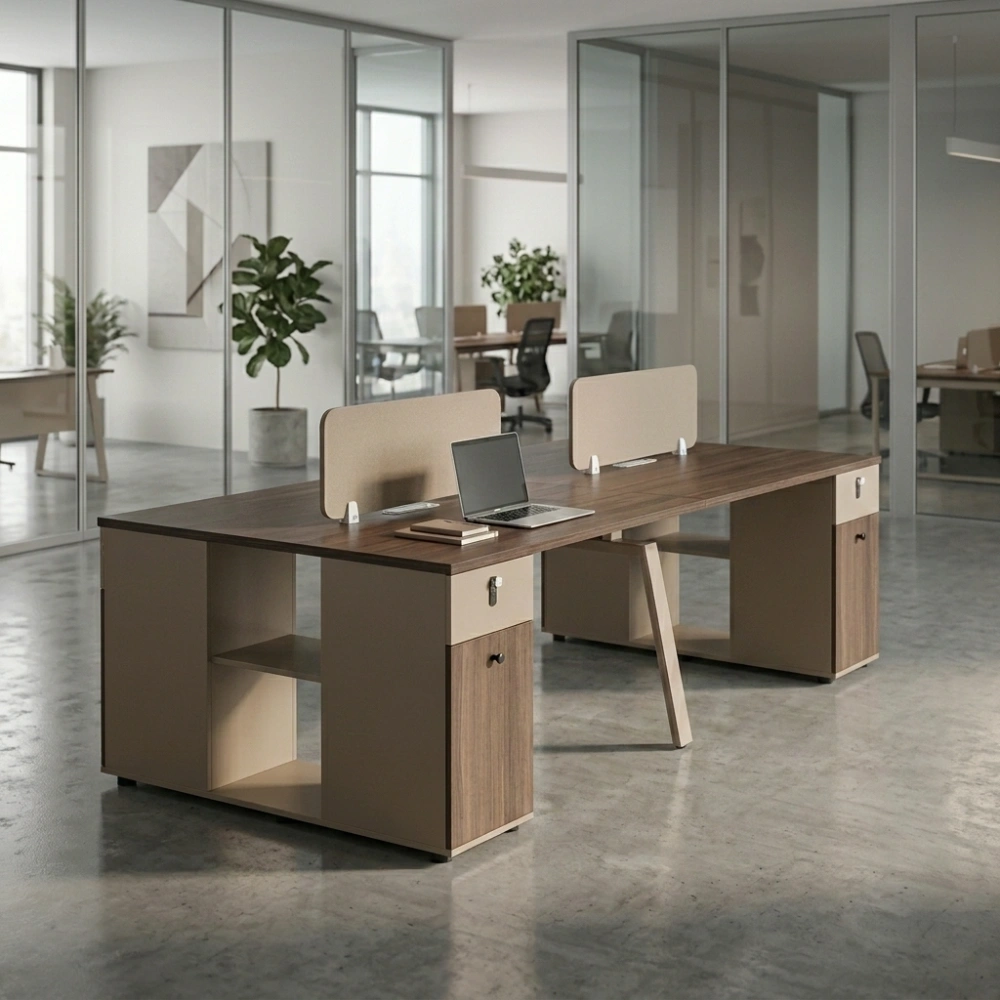 Edgar 4 Person Workstation Desk