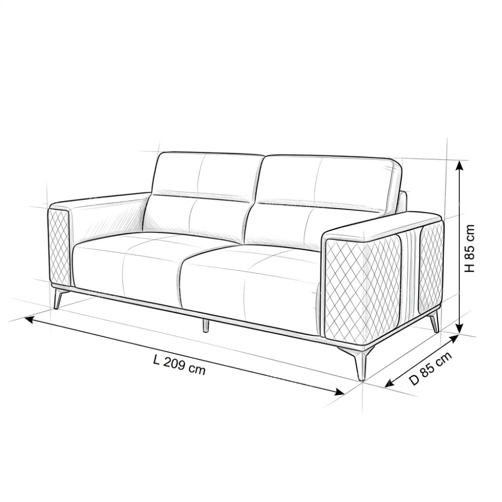 Kinzli Modern 5-Seater Sofa Set