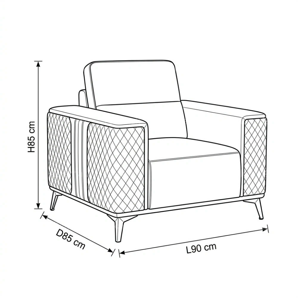 Kinzli Modern 5-Seater Sofa Set