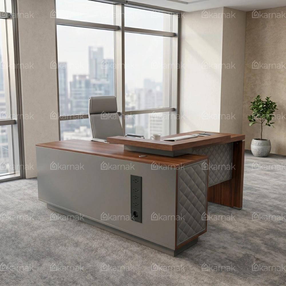 Saydel L Shaped Executive Desk with Drawers