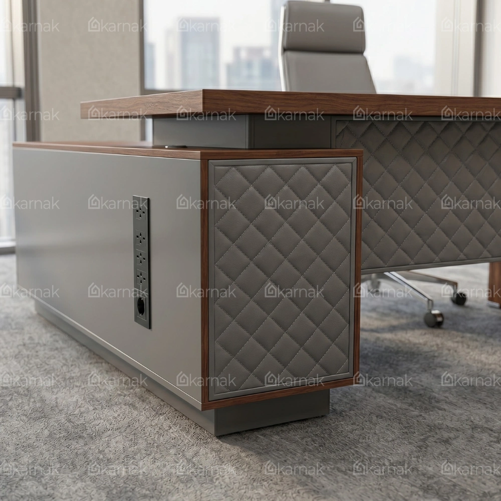 Saydel L Shaped Executive Desk with Drawers