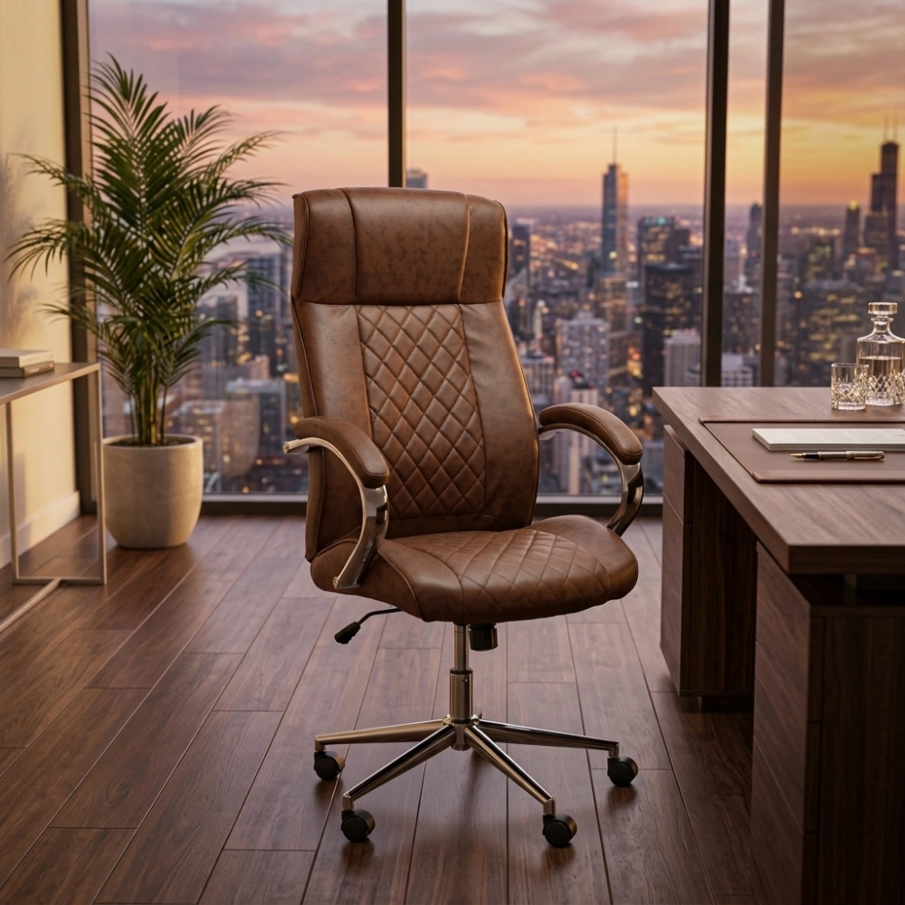 Krystal Ergonomic Office Leather Chair