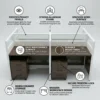 Neeya 4 Person Workstation Desk