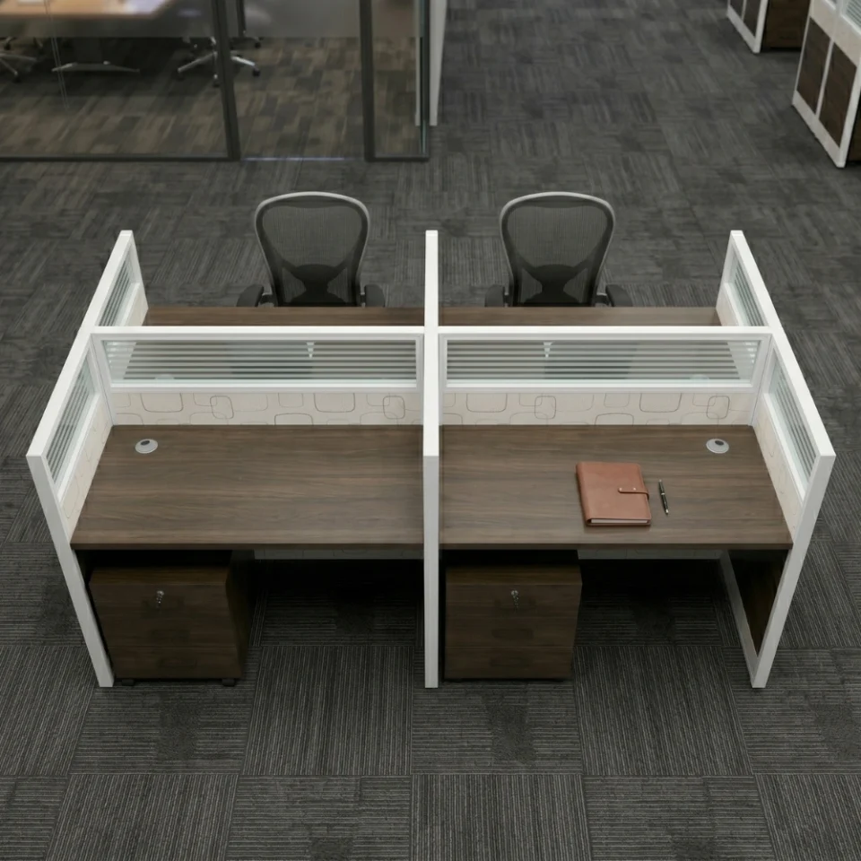 Neeya 4 Person Workstation Desk…