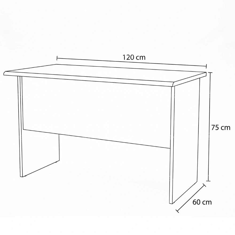 Fiecke Office Desk with Drawers