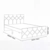 Ackley Wooden Single Bed Frame (Brown)