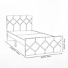 Ackley Wooden Single Bed Frame (White)