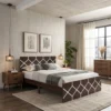 Ackley Wooden Single Bed Frame (Brown)