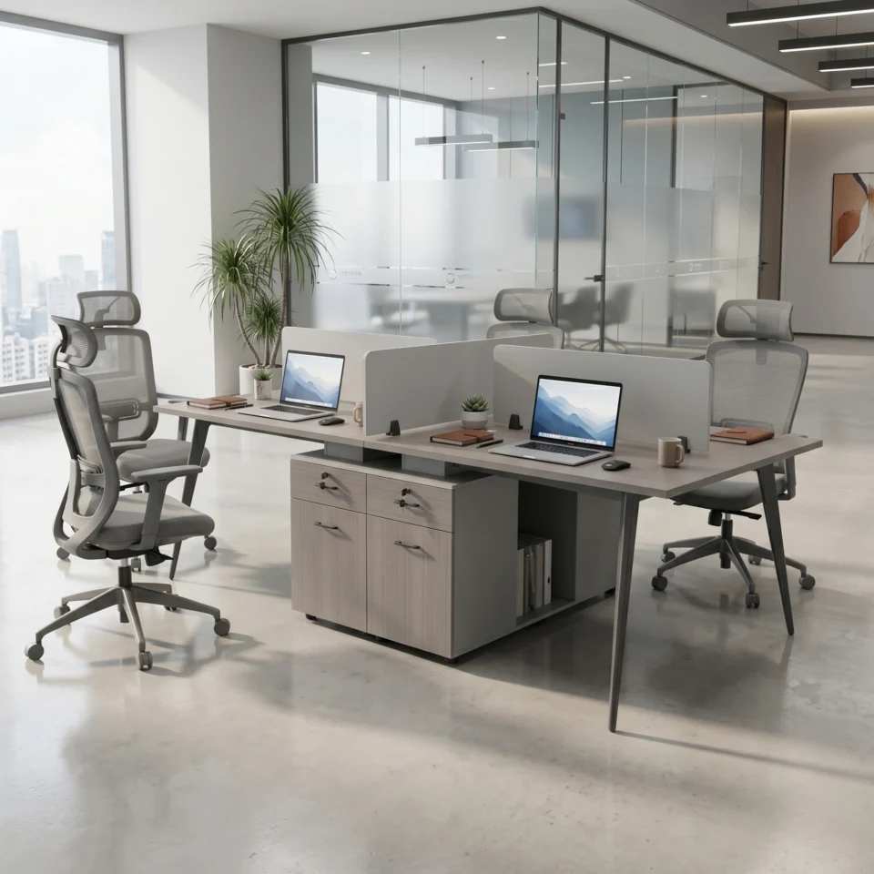 Swain 4 Person Workstation Desk…