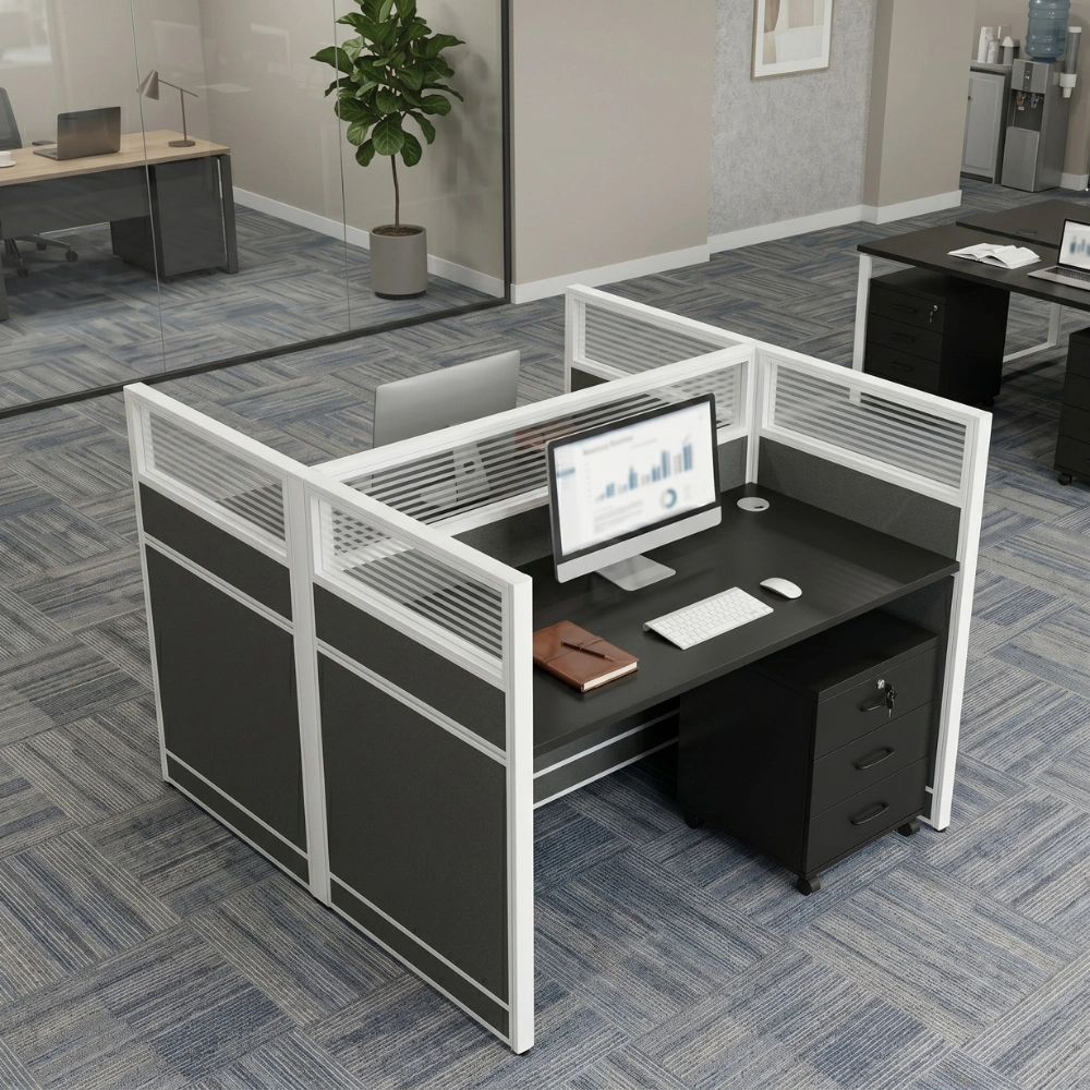 Neeya Two Person Workstation Desk
