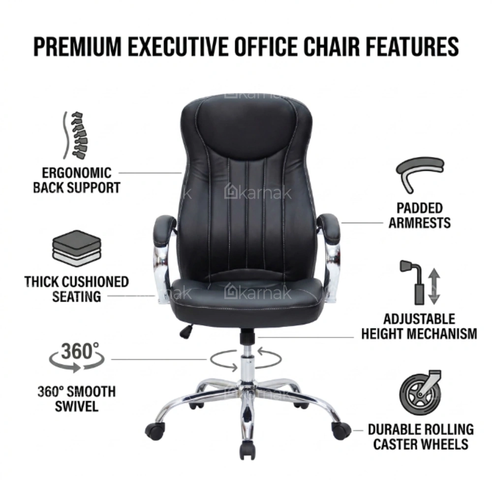 Cardella Ergonomic Office Leather Chair