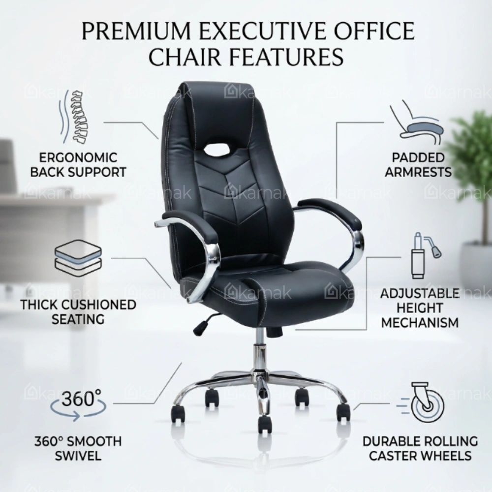Adorna Ergonomic Office Leather Chair