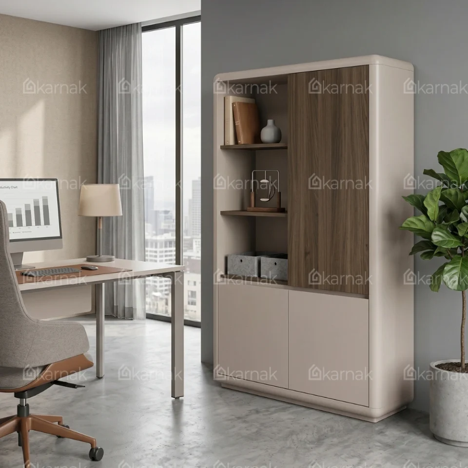 Velora Bookshelf Cabinet