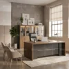 Vivax L-Shaped Executive Table