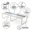 Novario Meeting Table With Metal Legs