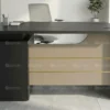 Alvin Office Table 1.0 – Wenge + Grey