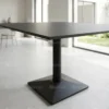 Crete Ceramic Square Dining Table Top – Black and Grey