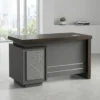 Duplex Office Table – Coffee + Khaki