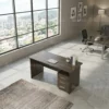 Eco Office Table – Walnut Grey