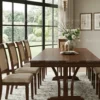 Mirage 1+10 Wooden Dining Table – Brown Cherry