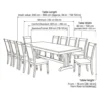Mirage 1+10 Wooden Dining Table – Brown Cherry
