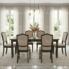 Tiber 1+8 Wooden Dining Table – Cherry Brown