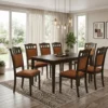 Rocket 1+6 Wooden Dining Table – Cherry Brown