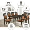 Rocket 1+6 Wooden Dining Table – Cherry Brown