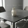 Grigio 1+4 Dining Set Marble Black