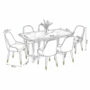 Cashmere 1+6 Dining Set – Grey
