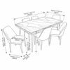 Cllo 1+6 Dining Set – Black