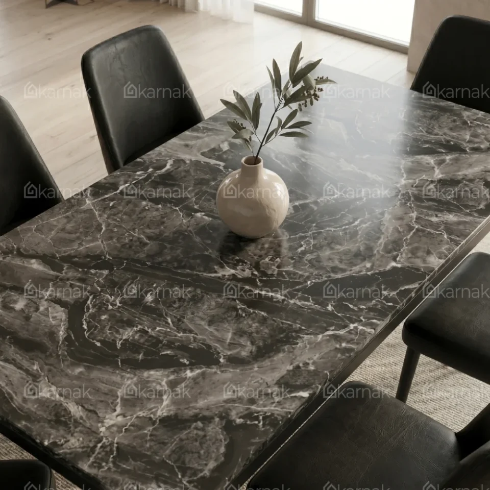Cllo 1+6 Dining Set – Black…