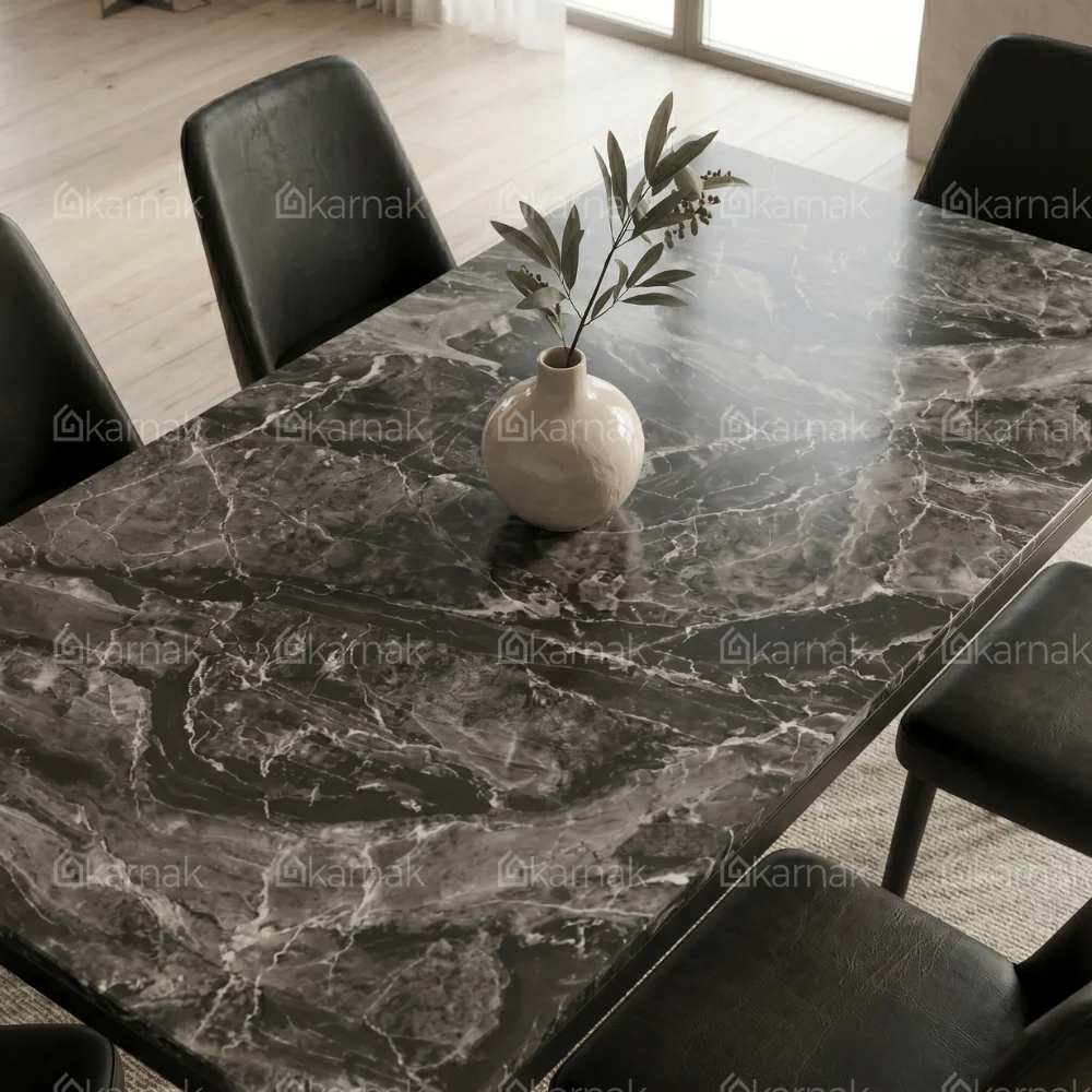 Cllo 1+6 Dining Set – Black