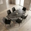 Cllo 1+6 Dining Set – Black
