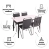 Arctic 1+4 Dining Set – White
