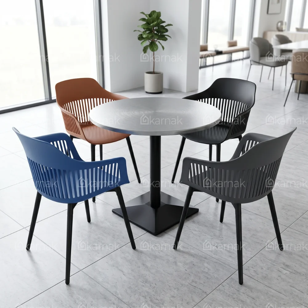 Nadal 1+2 and 1+4 MDF Round Top Dining Set – Olivio